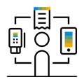 Expense process pictogram