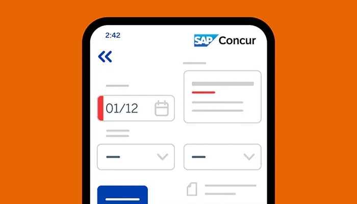 concur travel screenshot on iphone