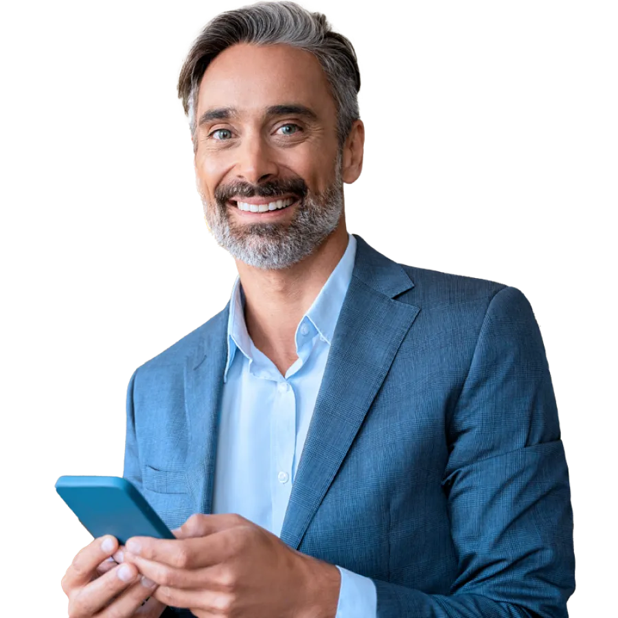 Man smiling