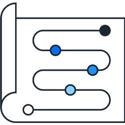 Mapped path pictogram